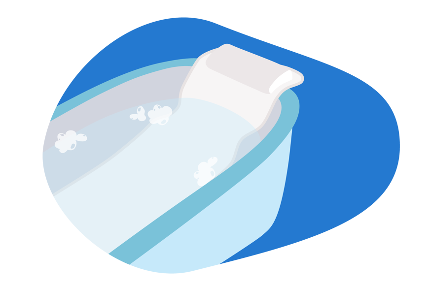 full body bath pillow